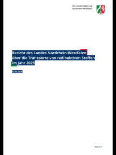 Deckblatt-Bericht des Landes Nordrhein-Westfalen über die Transporte von radioaktiven Stoffen im Jahr 2025.png