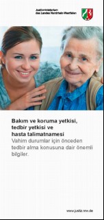 Betreuungsrecht: Flyer in türkischer Sprache